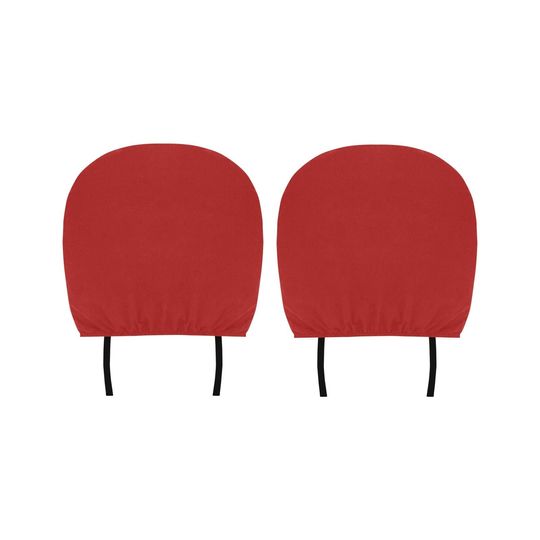 Discover Candy Apple Red Car Headrest Cover (2pcs)