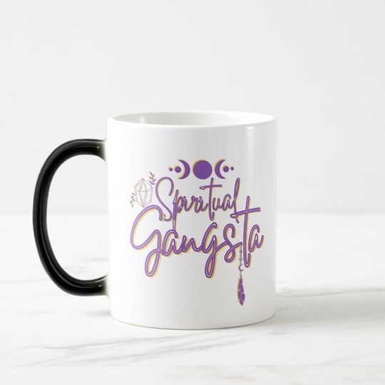 Discover Spiritual Gangsta Quote Magic Mug