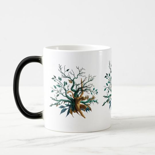 Discover Abstract Human & Nature Fusion | Artistic Morphing Magic Mug