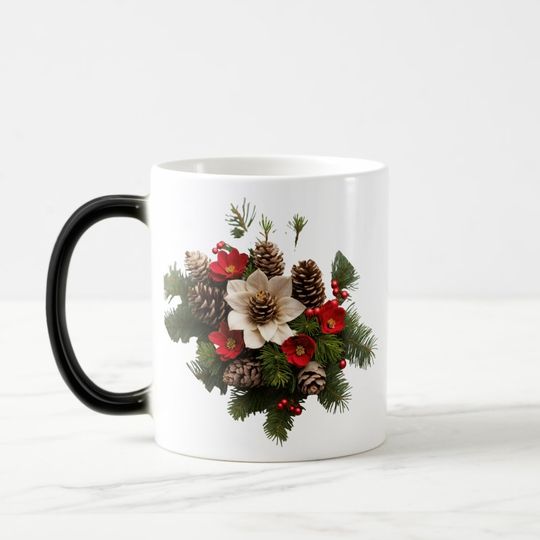 Discover Morphing Mug - Pine Cone Design (11 oz)