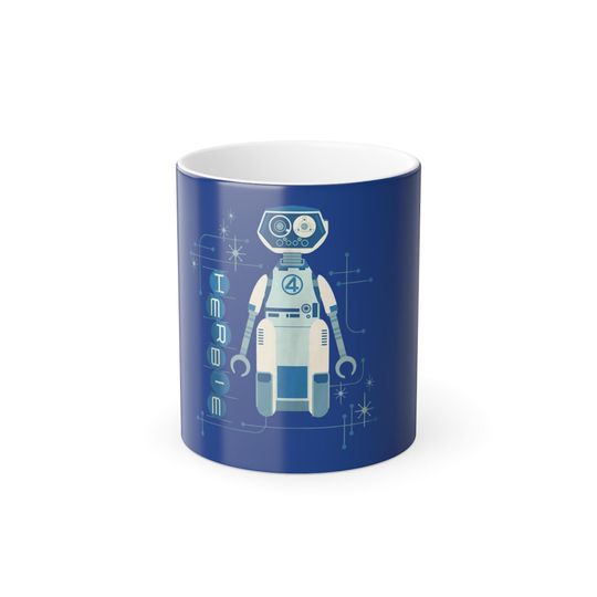 Discover Color Morphing Mug, Fantastic Four H.E.R.B.I.E. Heat Sensitive Mug, Marvel Coffee Cup, Comic Book Gift, Superhero Tea Mug, 11oz