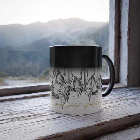 Discover Ring Wraiths Color Morphing Mug, 11oz, Lord of the Rings Color Changing Mug