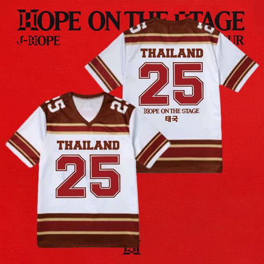 Discover Summer Y2K Fashion J-Hope Hope On The Stage Jersey I Hope The World I Jung Hoseok Football Jersey