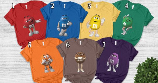 Discover m&m t shirt,m and m t shirt,school team shirt,group family costume