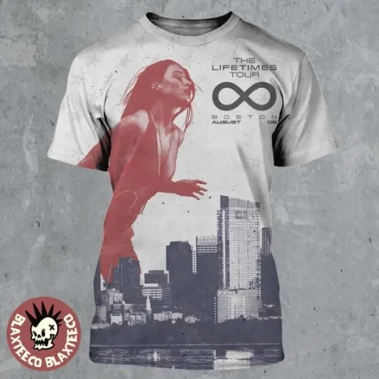 Discover Katy Perry The Lifetimes Tour 2025 Boston At TD Garden On August 8 2025 3D Shirt