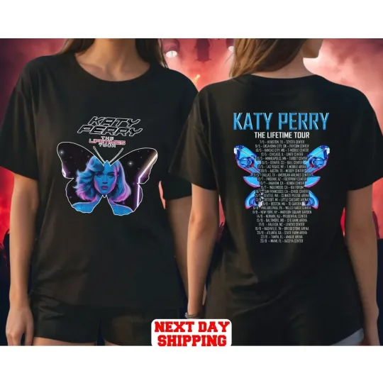 Discover 2025 Katy Perry the Lifetime Tour 2025 Concert Fan Gifts T-Shirt