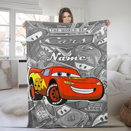 Discover Personalized Name Lightningg McQueenn Blanket, carss Movie Blanket