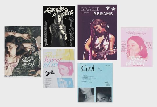 Discover Gracie Abrams DIGITAL Wall Art Bundle  Indie Music Poster Print | 22 Digital Posters | Instant Download Indie Aesthetic Wall Collage Kit