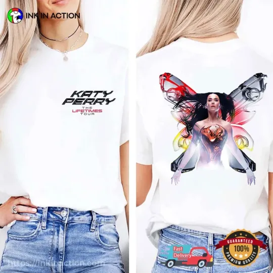 Discover 2025 Katy Perry The Lifetime Tour, Katy Perry Concert Graphic T-shirt