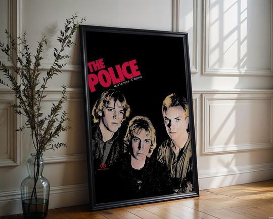 Discover The Police Poster | Outlandos d'Amour Poster | Album Cover Poster