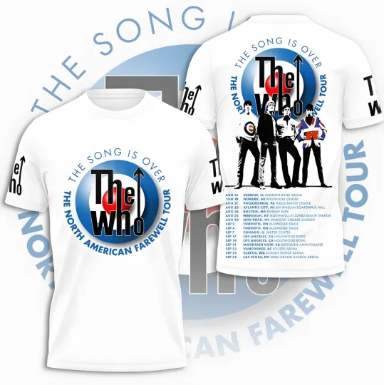 Discover The Who The North American Farewell Tour 2025 T-Shirt