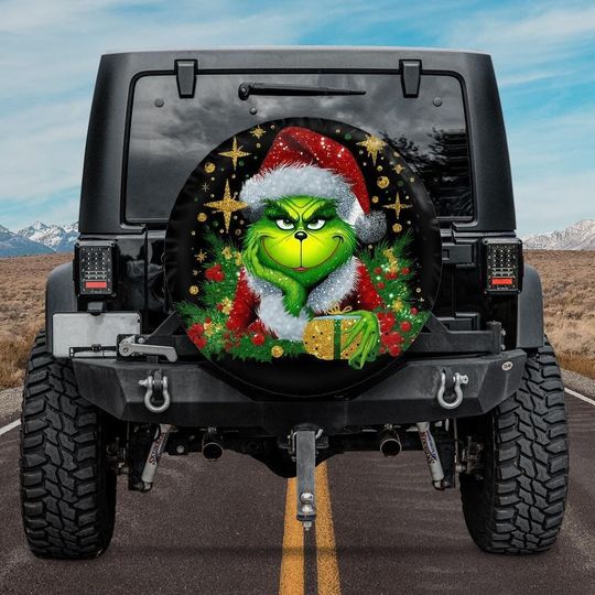 Discover Funny funny character Christmas Spare Tire Cover,funny character Christmas Tire Cover