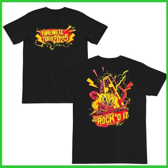 Discover Hollywood Rip Ride Rockit Farewell Tour T-Shirt