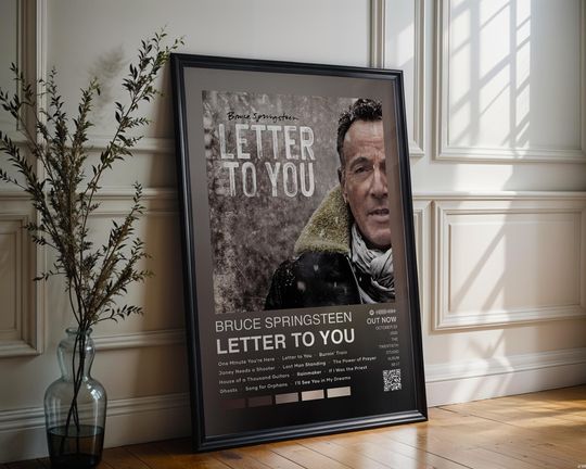 Discover Bruce Springsteen Poster | Letter to You Poster | 4 Colors | Album Cover Poster | High Quality Prints | Music Gift | Free USA Shipping