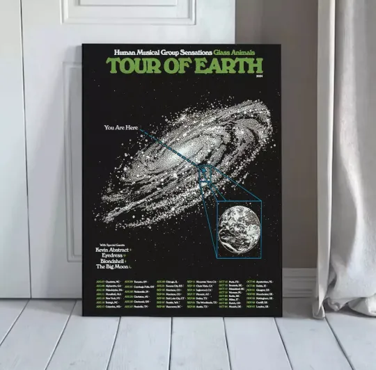 Discover Glass-Animals Tour Of Earth Poster