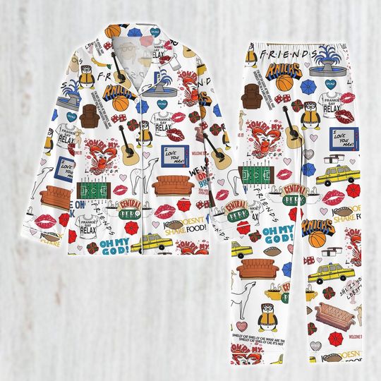 Discover Friends Smelly Cat Pajamas, Friends Series Women Pajamas