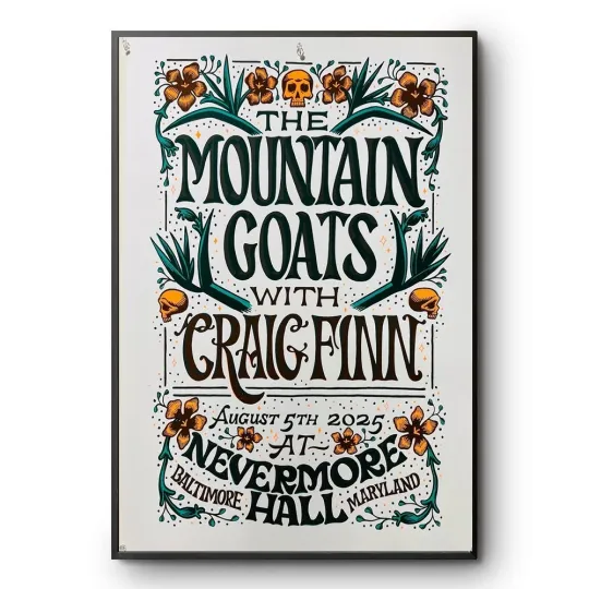 Discover The Mountain Goats in Baltimore August 5, 2025 Poster