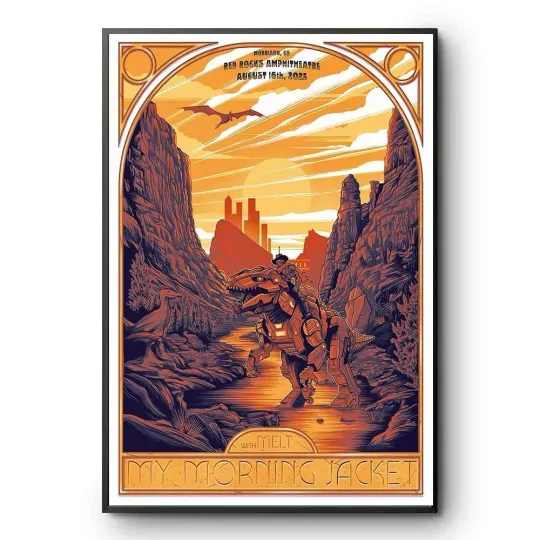 Discover My Morning Jacket at Red Rocks Amphitheatre Morrison CO Show Aug 16 2025 Poster