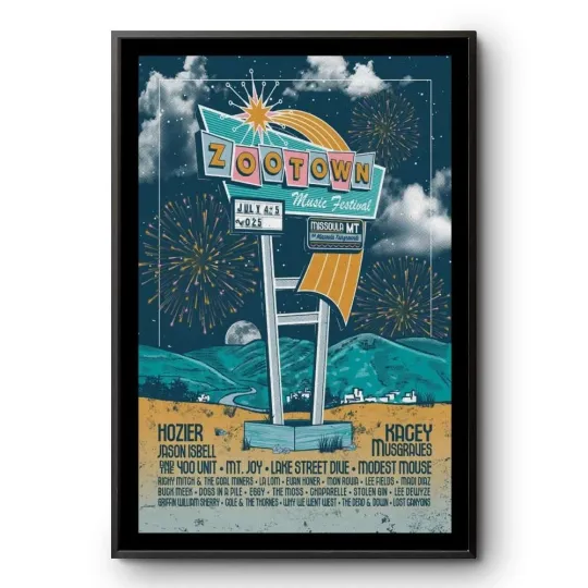 Discover ZooTown Music Missoula, Montana Fes 2025 Poster