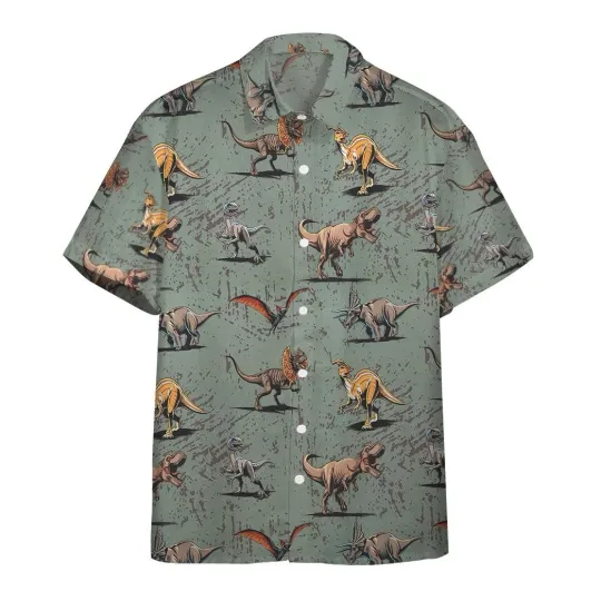 Discover 3D JP Dinosaur Custom Hawaiian Shirt