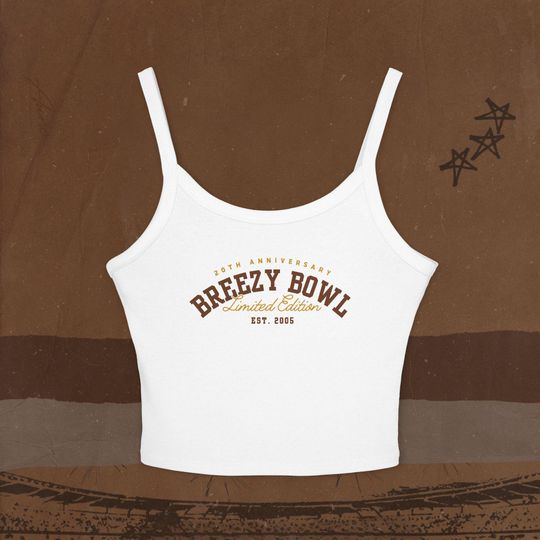 Discover Women's Breezy Bowl 2025 Spaghetti Strap Tank Top, Inspired by Chris Brown Tour, Summer Concert Outfit for CB Fans