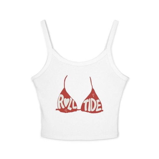 Discover Tank Top: Roll Tide Albm Game Day College Sorority Girls Fun, Women's Cami Shirt, Crimson Tide Fan Apparel, Racerback Top, Summer Fashion