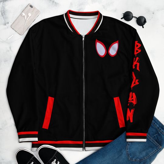 Discover Miles Morales Spider Man Cosplay Unisex Bomber Jacket