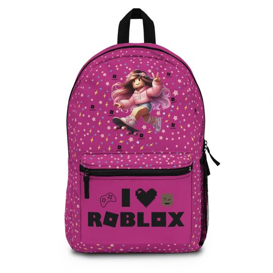 Discover Roblox, Gamer gift, Roblox birthday gift, Roblox "Skateboard Girl" Backpack, 