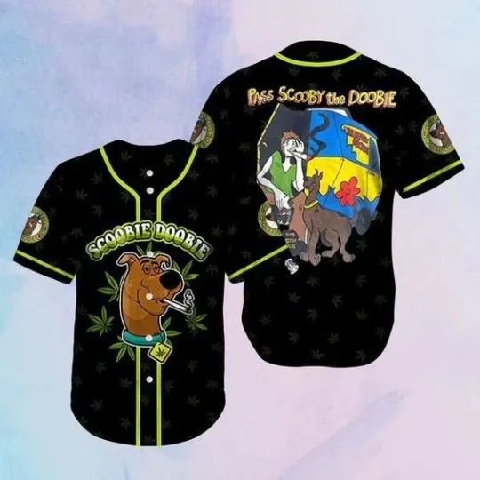 Discover Scoobie Doobie Pass Scooby The Doobie Baseball Jersey Shirt 3D