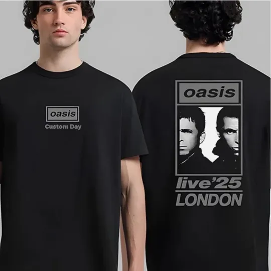Discover Hot !!! Oasis Live 25 London 2025 T-Shirt Wembley Concert Tour Tee CUSTOM Days