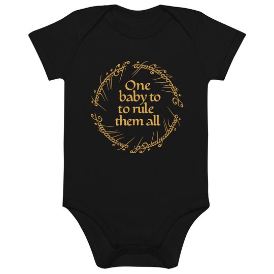 Discover One Baby to Rule Them All Onesie | Organic Cotton LOTR Baby Bodysuit