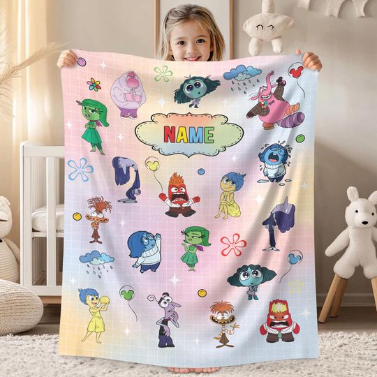 Discover Personalized Insidee Outt Fleece Blanket, Insidee Outt Blanket, Custom Name Blanket