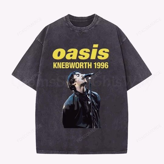 Discover Retro Oasis Band Tour 25 Shirt Summer Casual Rock Graphic Tee
