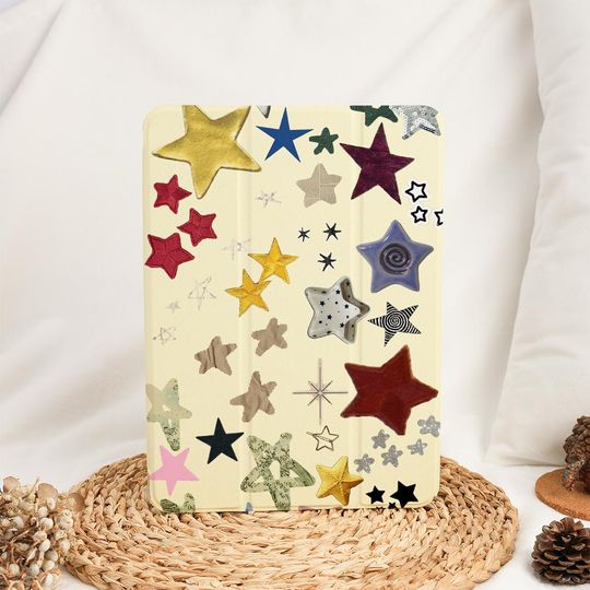 Discover Retro Star Pattern iPad Case