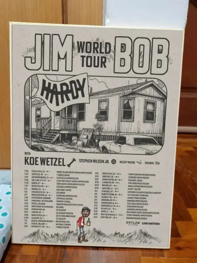 Discover Hardyy The Jim Bob World Tour 2025 Poster