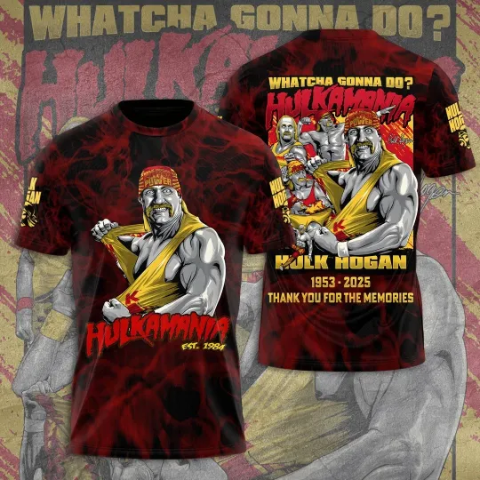 Discover RIP Hulk Hogan Thank You 3D Tshirt
