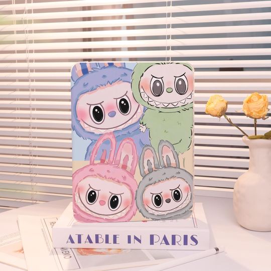 Discover Cute Monster Labubu iPad case,