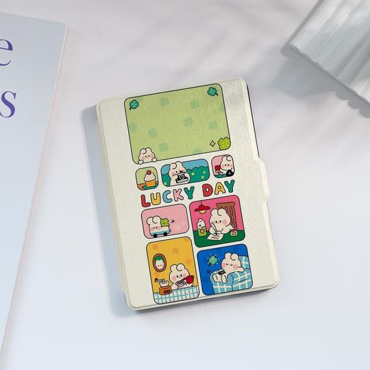 Discover Lucky Day Kindle Case Custom For Paperwhite 1/2/3/4,Kindle 2019/2022,Kindle Paperwhite Cover, Kindle Case With Auto Wake/Sleep