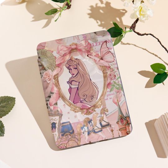 Discover Sleeping Beauty 2025 Kindle Case Compatible With Kindle 11/Paperwhite 2024/Colorsoft| Auto Wake/Sleep Function & Custom Name Personalization