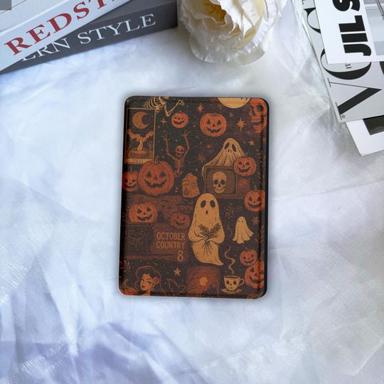 Discover Pumpkin Resurrection Ghost Halloween Kindle Case