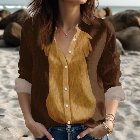 Discover Halloween chipp n dalee Costume Blouse Shirt, Chip Rescue Rangers