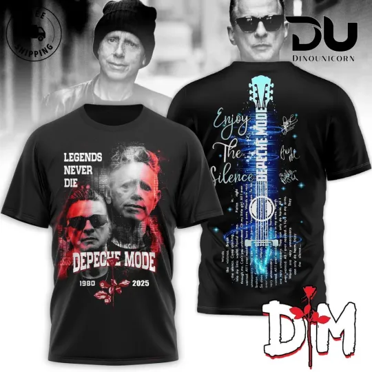 Discover Depeche Mode Band Tour 3D T-Shirt
