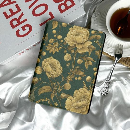 Discover Vintage Floral All New Kindle 11th Generation 2024 Case, Kindle Case Cover Paperwhite 2024 Cover Paperwhite 7 Case Kobo Clara Case Colorsoft
