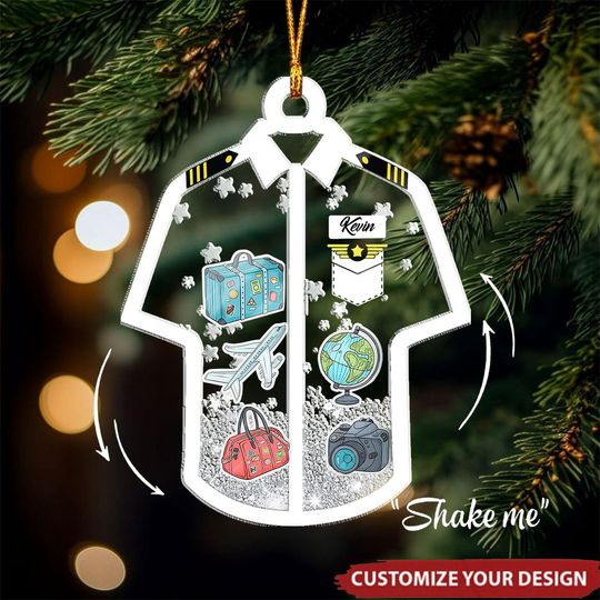 Discover The Only Six Pack I'll Ever Need Pilot - Personalized Shaker Ornament, Gift For Pilot