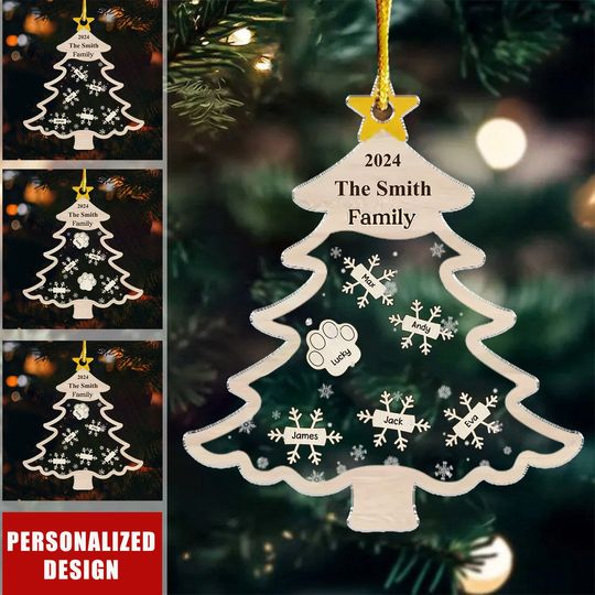 Discover Home Is Where Christmas Is - Family Custom Shaker Ornament - Christmas Gift