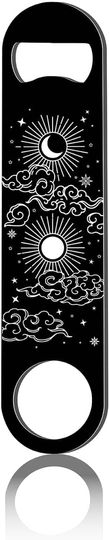 Discover Flat Bottle Opener Moon Sun Nebula Speed Metal Opener
