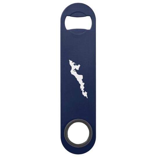 Discover Classic Fishers Island Logo Bottle Opener - Navy