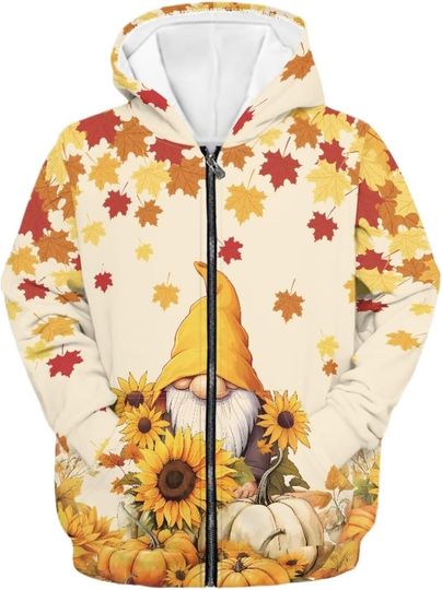 Discover Kids Zip Up Hoodie with Pocket Athletic Sweatshirt Hoodies for Teen Boys Girls