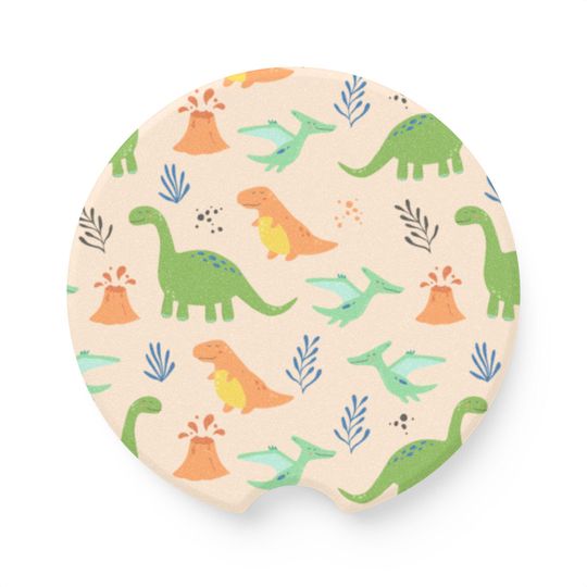 Discover Dinosaur Soapstone Car Coaster | Cute Car Accessories, Dinosaur Gifts