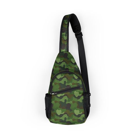 Discover Camouflage Chest Bag | Military Gift | Hunting Enthusiast Gift | Tactical Shoulder Pack | Army Sling Pouch | Outdoor Gear Organizer